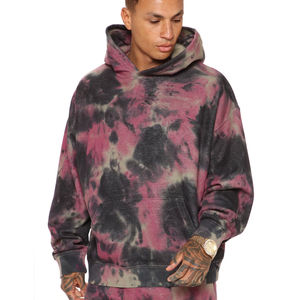 Chándales de dos piezas de color sólido lavados con ácido Vintage para hombre del fabricante personalizado, conjuntos transpirables totalmente personalizables, superventas - Product Image 4