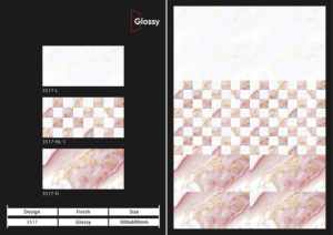 Carreaux muraux en céramique 300x600mm style maison, pour salle de bain et cuisine, finition brillante ou mate, surface sculptée effet sucre, design mural intérieur luxueux - Product Image 2