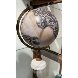 Globe du monde rotatif éducatif avec support robuste Monuments du monde Table de bureau décor à la maison article cadeau - Product Image 6