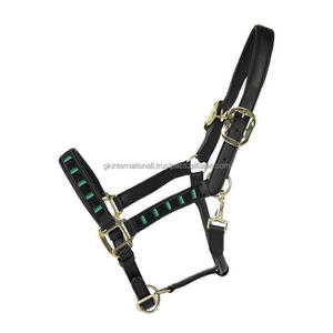 Col licou de cheval en cuir de qualité supérieure, fait sur mesure, avec perles cousues, 100% cuir de vache, fabricant, vente en gros - Product Image 2