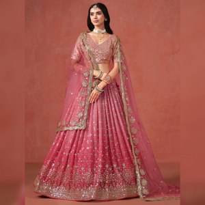 Readymade Ấn Độ Thiết kế <span class=keywords><strong>lehenga</strong></span> với dupatta, georgette với sequin thêu làm việc Đảng mặc Bollywood trang phục cho phụ nữ - Product Image 1