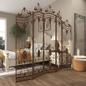 Modern Laser Cut Panel Sliding Room <b>Divider</b> Wall 304 Stainless Steel Foldable Partition Privacy <b>Screen</b> for Office Salon Home - Product Image 1