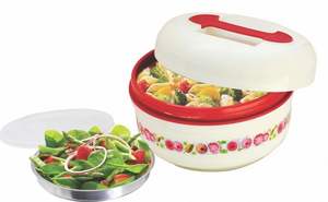Casserole isolée en plastique Anax Impex, capacité de 3 L, forme ronde avec couvercle, lot de 4, utilisation domestique de qualité supérieure, fabriqué en Inde - Product Image 5