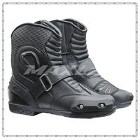 Bottes de moto tout-terrain en cuir respirant, imperméables et coupe-vent, grandes tailles, pour motards - Vente en gros