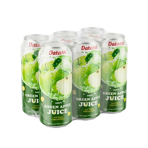 Jus de pomme vert purée, boisson aux fruits aromatisée, saveur pomme 100% fraîche, canette 500 ml, OEM ODM Marque Privée - Product Image 5