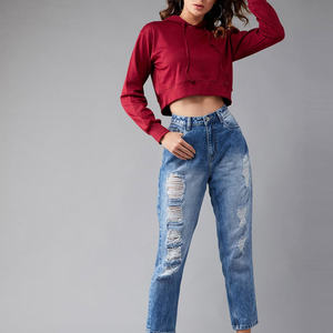 Nueva Sudadera Corta Informal con Logotipo Personalizado al por Mayor 2026, Top Corto para Mujer, Sudaderas Cortas para Mujer en Venta - Product Image 3