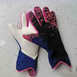 Vente en gros de gants de gardien de but durables en cuir personnalisés de l'usine avec poignée antidérapante pour match de football et pratique - Product Image 3