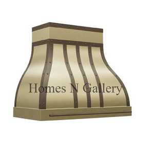 Hermoso diseño de alta calidad hecho a mano increíble personalizado acabado múltiple cocina fuego lugar montado en la pared campana extractora - Product Image 4