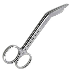 Tijeras Quirúrgicas Manuales de Acero Inoxidable para Vendajes, con Hoja Curva Afilada y Acabado Pulido, Punta Roma - Product Image 2