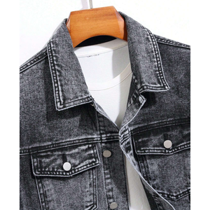 Vestes en jean pour hommes couleur personnalisée Vestes en jean pour hommes de haute qualité Vestes en jean confortables pour hommes - Product Image 4