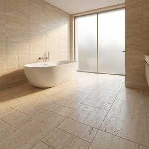 Baldosa de Mármol Travertino Natural, Superficie de Piedra Beige para Pisos de Villas, Hoteles y Apartamentos, Corte Veteado, Sin Relleno, Pulido, Hecho en Turquía - Product Image 6