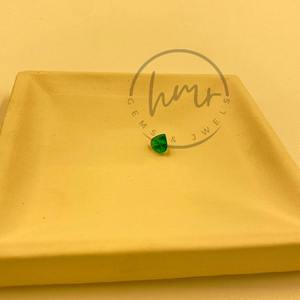 อัญมณีทรงหลวมหัวใจสีเขียวแซมเบียนธรรมชาติสำหรับทำเครื่องประดับ - Product Image 3