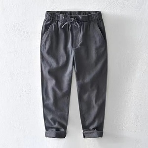 Custom <b>Men's</b> Women's Casual <b>Jogger</b> Trousers Elastic Waist Drawstring Closure <b>Loose</b> <b>Fit</b> Waterproof Cotton Canvas Fabric Factory - Product Image 4