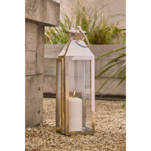 Candelabro de Metal de Acero Inoxidable Estilo Europeo, Lámpara de Pie Pulida Lisa, Decoración Navideña, Decoración del Hogar - Product Image 1