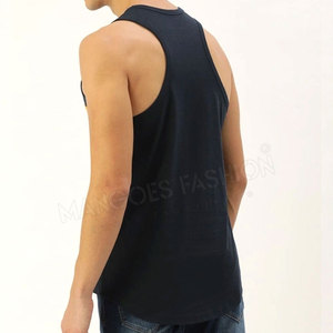 เสื้อกล้ามลำลองคุณภาพพรีเมี่ยมสำหรับผู้ชายผ้าโพลีเอสเตอร์/ ผ้าฝ้ายแบบหลวมระบายอากาศได้ดีแห้งเร็วฤดูร้อน - Product Image 2