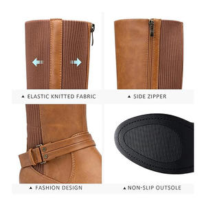 Bottes d'équitation polo faites à la main en cuir véritable grand équipement équestre confortable chaussures d'équitation durables bottes longues polo - Product Image 5