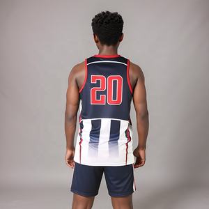 เสื้อบาสเก็ตบอลแบบยูนิเซ็กซ์ สกรีนชื่อและหมายเลขทีมได้ตามต้องการ ขายส่ง ระบายอากาศได้ดี ผลิตจากโพลีเอสเตอร์ 100% พิมพ์โลโก้ มีไซส์พลัส หลายแบบให้เลือก - Product Image 6