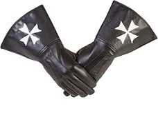 Precio de fábrica de alta calidad Masonic Knight Templar Guantes de cuero Free Mason Masonic Regalia - Product Image 2