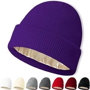 Logotipo personalizado Jacquard 100% lana invierno tejido Beanie Streetwear acrílico tejido gorros para clima frío OEM ODM para playa - Product Image 3