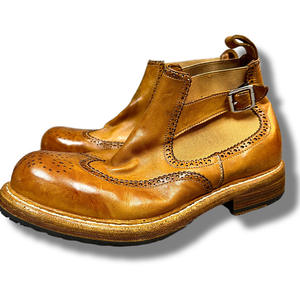 Bottes de luxe en peau de mouton marron avec surface imperméable et doublure anti-humidité pour le froid et les occasions formelles - Product Image 6