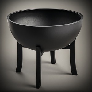 Modern Heavy Duty Metal Firepit Designed for Outdoor <b>Gardens</b> Patios Terraces-<b>Wood</b> <b>Burning</b> Powder Coated Providing Warmth Comfort - Product Image 4