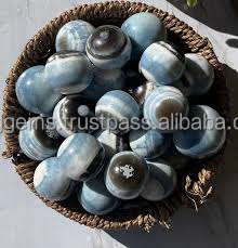 OWYHEE Sphère de cristal semi-précieux en pierre d'opale bleue naturelle pour la guérison Reiki et la boule de méditation Feng Shui - Product Image 3