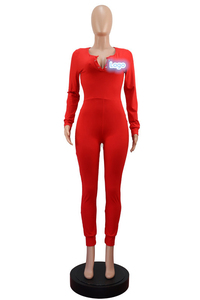 Oem ที่กําหนดเองสตรีชุดนอนชุดนอนonesieผ้านุ่มพิมพ์เย็บปักถักร้อยโลโก้onesieกับก้นพนังpijamas mujerสําหรับผู้หญิง - Product Image 3