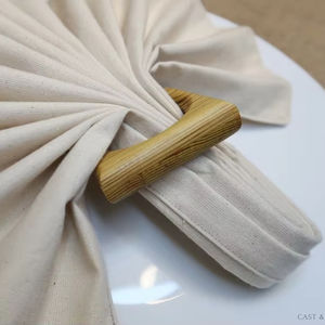 Ronds de serviette, ronds de serviette en rotin, ronds de serviette en osier, décor de table - Product Image 6