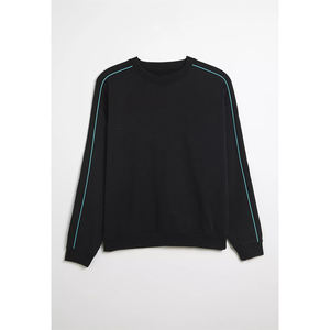 Sudadera lisa de cuello redondo personalizada para hombre, Jersey de algodón 100%, forro polar en blanco de gran tamaño, Unisex, con capucha, primavera, transpirable, Color sólido - Product Image 1