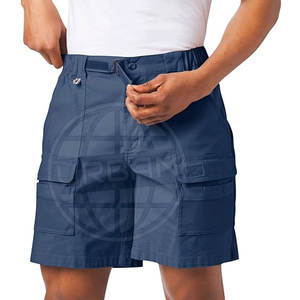 Pantalones Cortos Cargo Deportivos para Hombre, Talla Grande, Cintura Elástica, Lona, 100% Algodón, Transpirables y de Secado Rápido, para Ejercicio al Aire Libre - Product Image 6