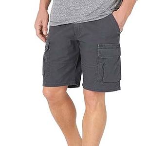 Pantalones cortos deportivos de Color sólido para hombre superventas, transpirables, holgados, de algodón ligero, hechos, gran oferta, diseño teñido liso - Product Image 1