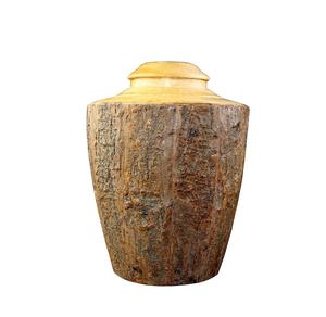 Bark <b>Wooden</b> <b>Urn</b> <b>for</b> Human <b>Ashes</b> <b>for</b> Cremation Adult Handmade <b>for</b> Personalized Burial <b>Urn</b> <b>for</b> Funeral - Product Image 1