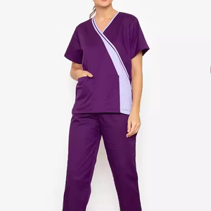 Latest Design Women's Stylish Medical <b>Scrubs</b> Nursing Uniform Women Medical Nursing <b>Scrubs</b> Uniforms Sets - Product Image 1