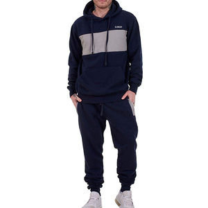 Chándal para Hombre con Diseño de Bloques de Color, Tela de Algodón/Poliéster, con Capucha y Cordones, Diseño Transpirable con Bolsillos Delanteros 2026 - Product Image 4