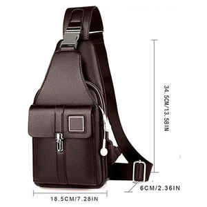 Mochila de negocios Unisex de cuero genuino de alta calidad personalizada OEM bolsa antirrobo impermeable 36-55L capacidad al por mayor - Product Image 4