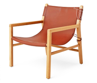 Canapé-lit moderne minimaliste durable et confortable, siège en cuir, revêtement en tissu, structure en teck pour la maison, salon, meubles