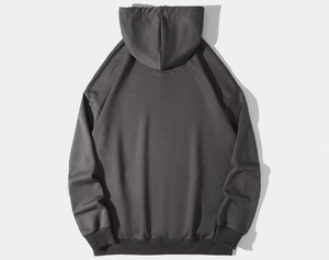 Sweat à capuche léger délavé à l'acide pour hommes 100% coton brodé Design solide Doublure tissée pour la saison d'hiver Prix raisonnable en vente - Product Image 2