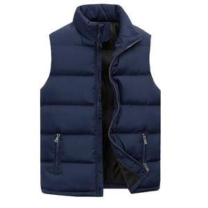 2026 Fashion Men Sleeveless Down Puffer <b>Vest</b> Custom Logo Wholesale Warm Lightweight Jacket - Product Image 3