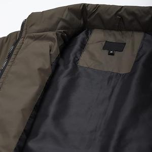 เสื้อบอมเบอร์แจ็คเก็ตกันลมโพลีเอสเตอร์สำหรับผู้ชายเสื้อแจ็คเก็ตบอมเบอร์กันน้ำมีซิปลำลอง - Product Image 3