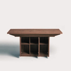 โต๊ะรับประทานอาหารไม้6ที่นั่งที่ทันสมัยพร้อมช่องเก็บของในตัวสำหรับบ้านวิลล่าและร้านอาหาร - Product Image 2