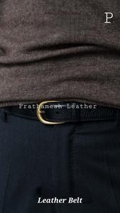 Cinturones de cuero genuino para hombres de alta calidad Hebillas duraderas y elegantes en varios estilos y colores Tendencia de venta al por mayor - Product Image 3