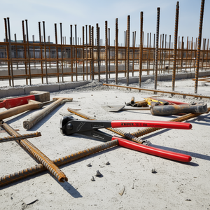 Alicates para Varillas de Refuerzo Knipex de Alto Alcance, Cabeza Atramentizada Negra con Mangos Pulidos y Recubiertos de Plástico, Herramienta para Hormigueros - Product Image 3