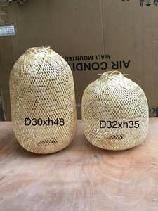 Lámpara Colgante de Bambú y Ratán Vietnamita / Linterna de Fibra Natural para Decoración de Hogar, Fiestas, Bodas, Jardín, Vacaciones, Manualidades y Regalos - Product Image 2