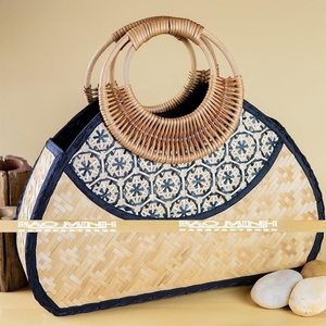 Bolso de moda para mujer, bolsa de algas marinas hecha a mano con asa de Vietnam, a la venta - Product Image 2