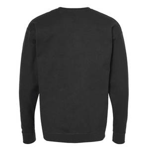 Alta calidad Puff impresión entrenamiento ropa deportiva personalizada al por mayor Color sólido 100% algodón polar cuello redondo sudadera hombres - Product Image 3