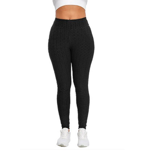 Leggings de cintura alta para mujer con Conjunto de sujetador de yoga sin costuras estilo casual de lana transpirable - Product Image 2