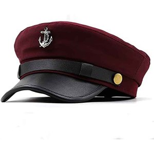 Casquette de capitaine de yacht unisexe Maticr, casquettes de chauffeur, casquette de newsboy, casquette de chauffeur, casquette de conducteur de train, casquette de gardien de portail, casquette de chauffeur - Product Image 1