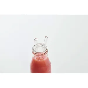 Eco-Friendly <b>Reusable</b> Glass <b>Straws</b> Set Green Gadgets for Drinking - Product Image 1