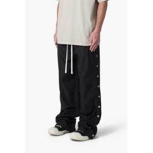 Pantalones de Nailon Ligeros con Cierre Lateral - Negros, Tela Oxford de Alta Calidad, Transpirables, Ecológicos, Moda Hip Hop - Product Image 3