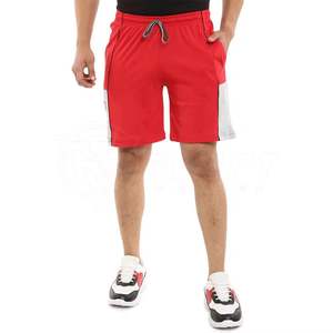 Shorts en coton respirant pour homme avec cordon de serrage et logo à la taille, 100% coton, extensible dans les 4 sens - Product Image 4